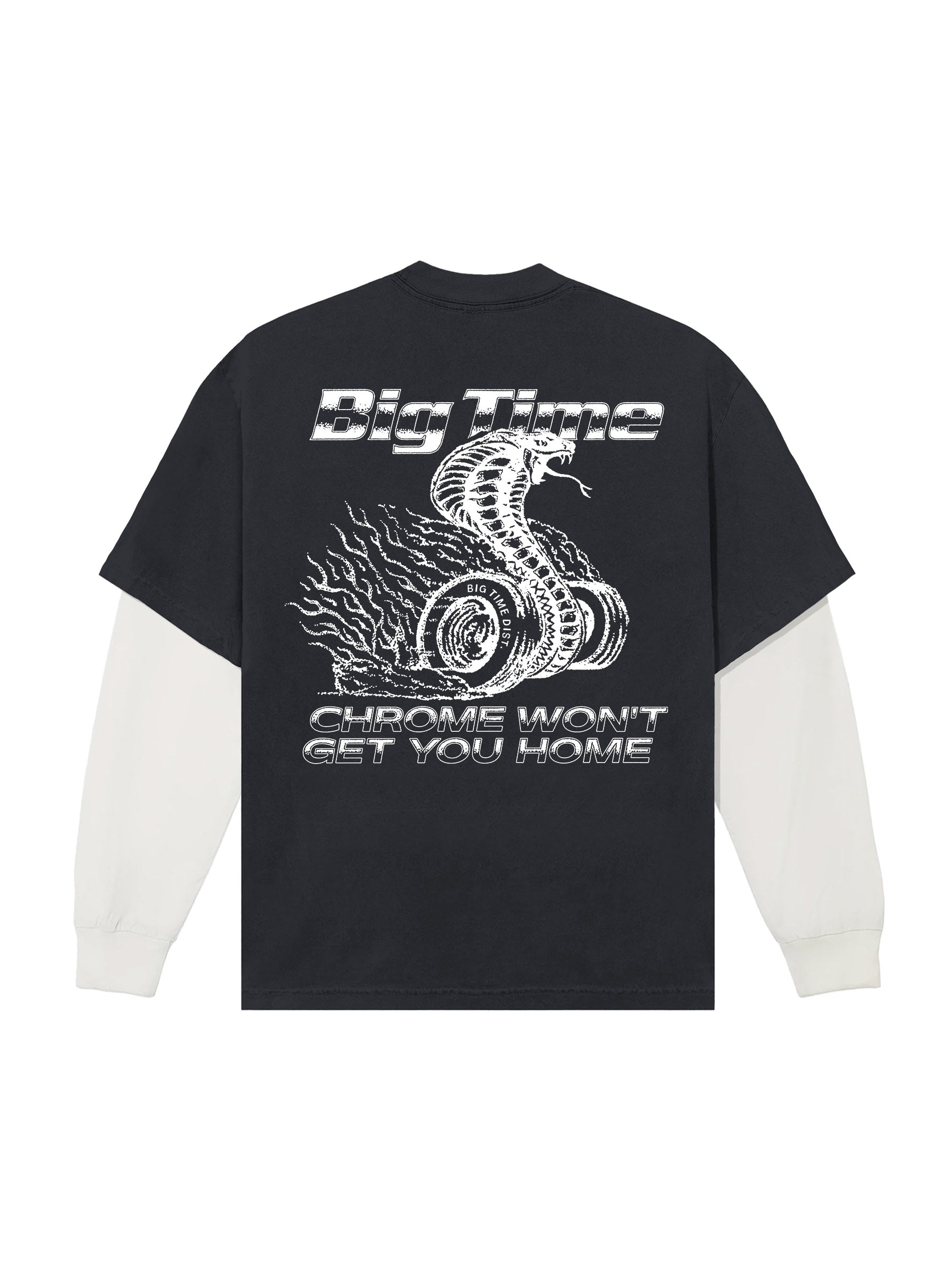 CHROME WON'T GET YOU HOME LS COMBO TEE