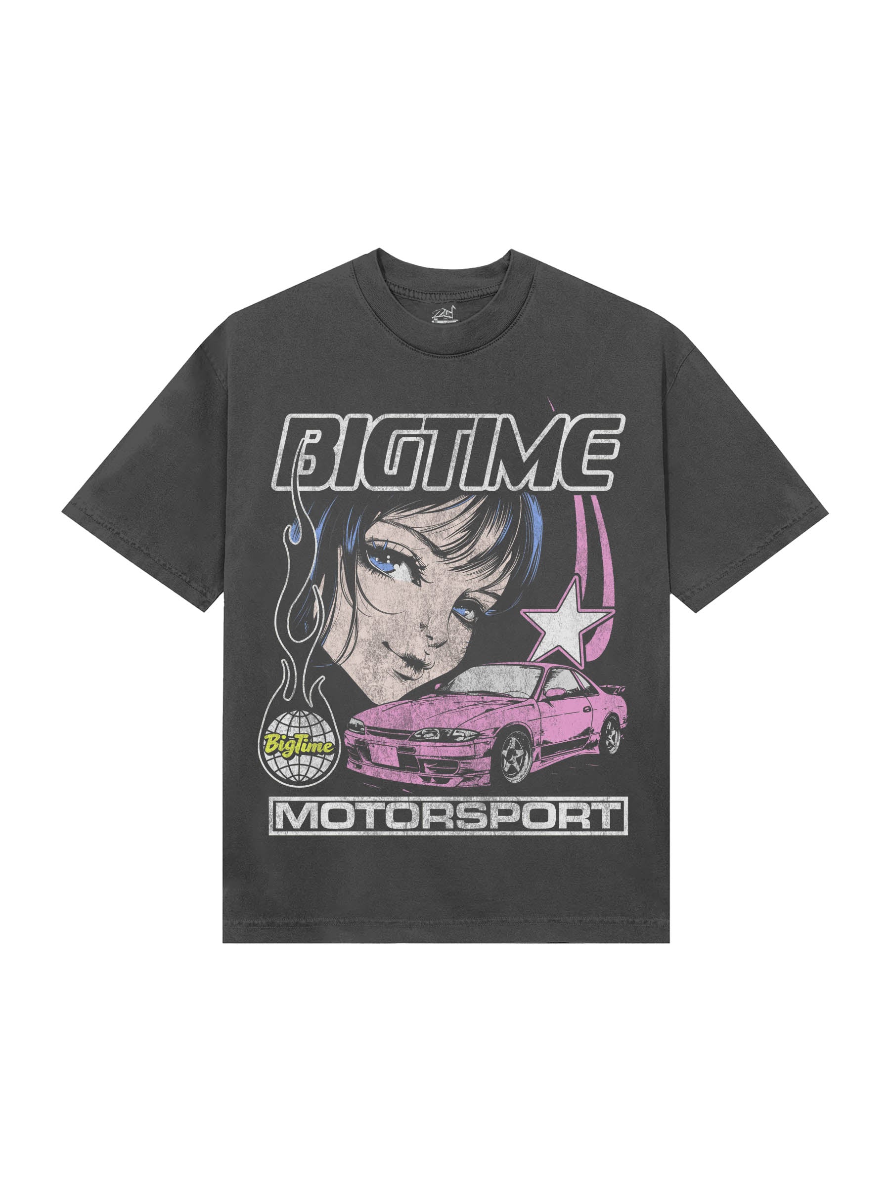 ANIME TEE (VINTAGE BLACK) – BigTime