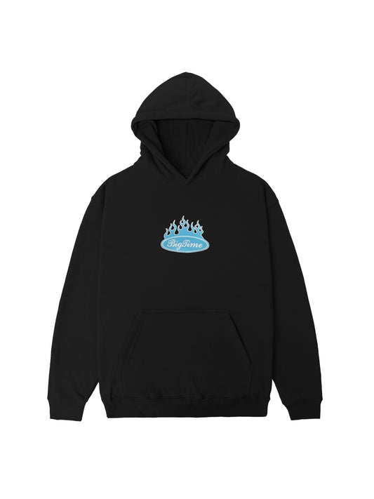 BIGTIME BLUE FLAME EMBROIDERED HOODIE