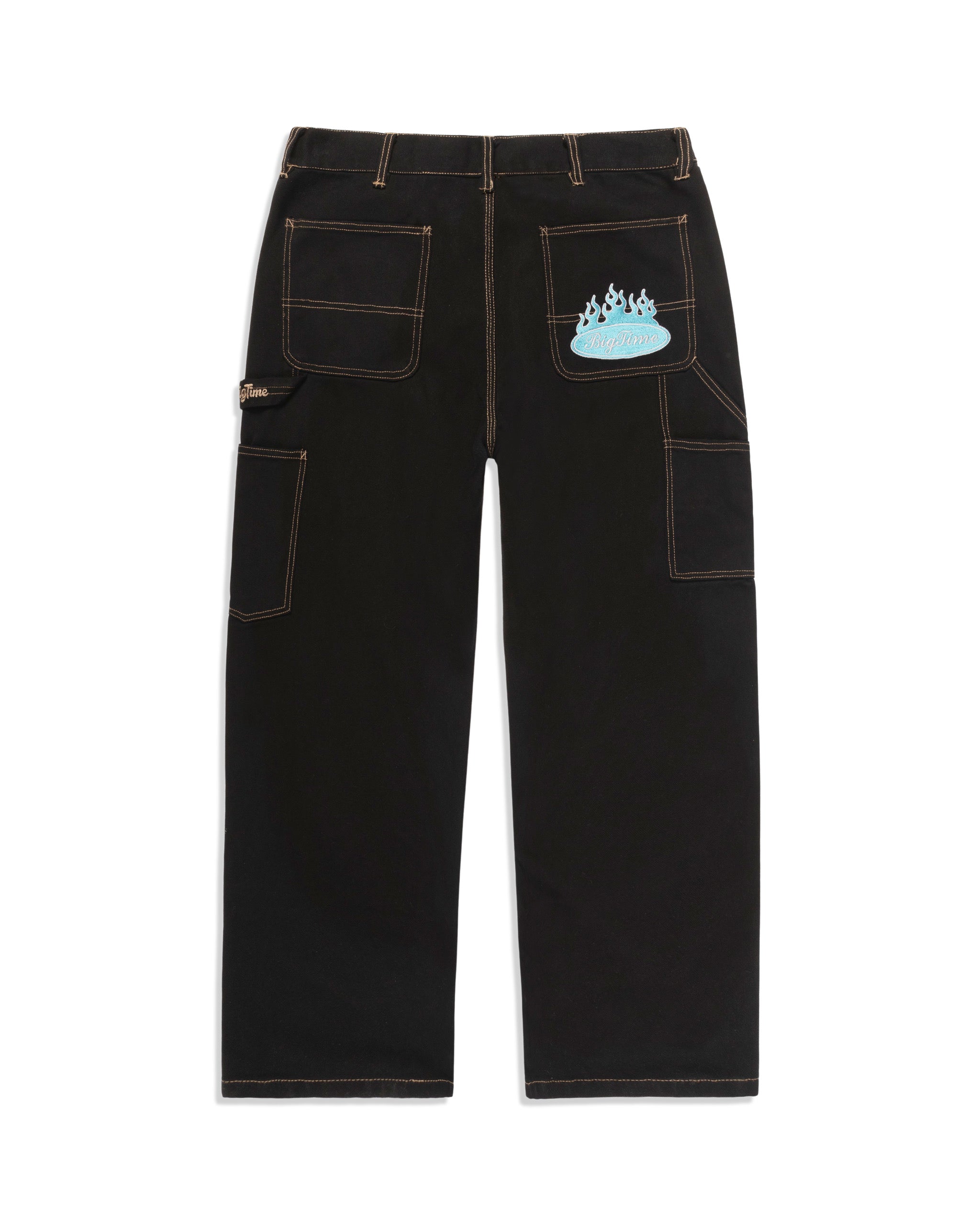 BIGTIME DOUBLE KNEE PANTS (WASHED BLACK)