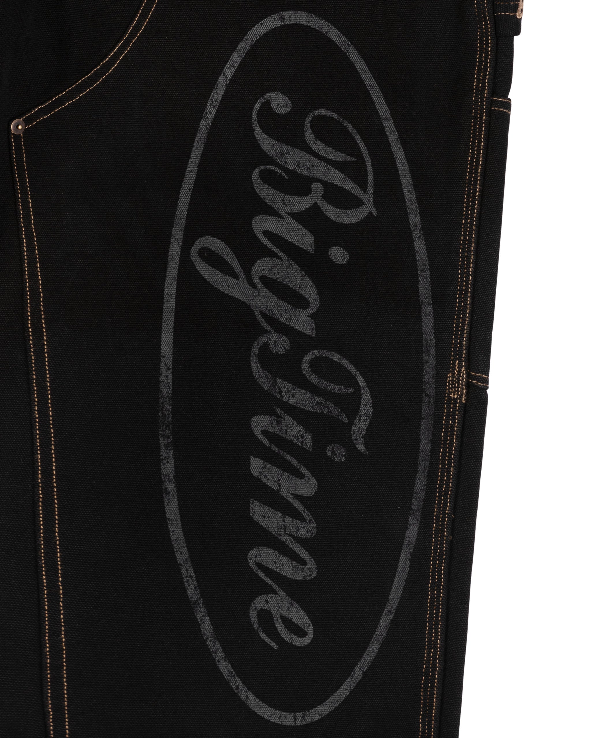 BIGTIME DOUBLE KNEE PANTS (WASHED BLACK)