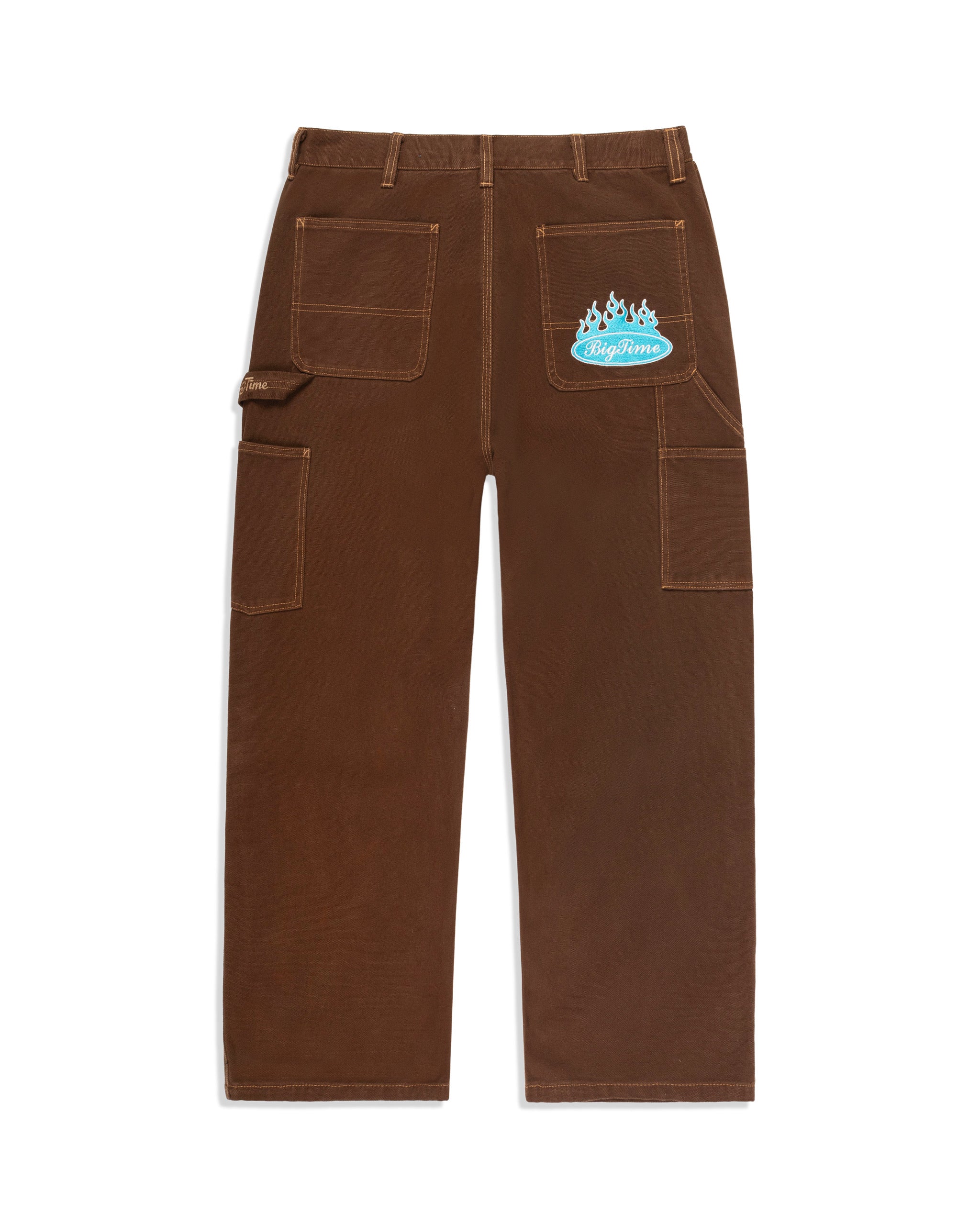 BIGTIME DOUBLE KNEE PANTS (WASHED BROWN)