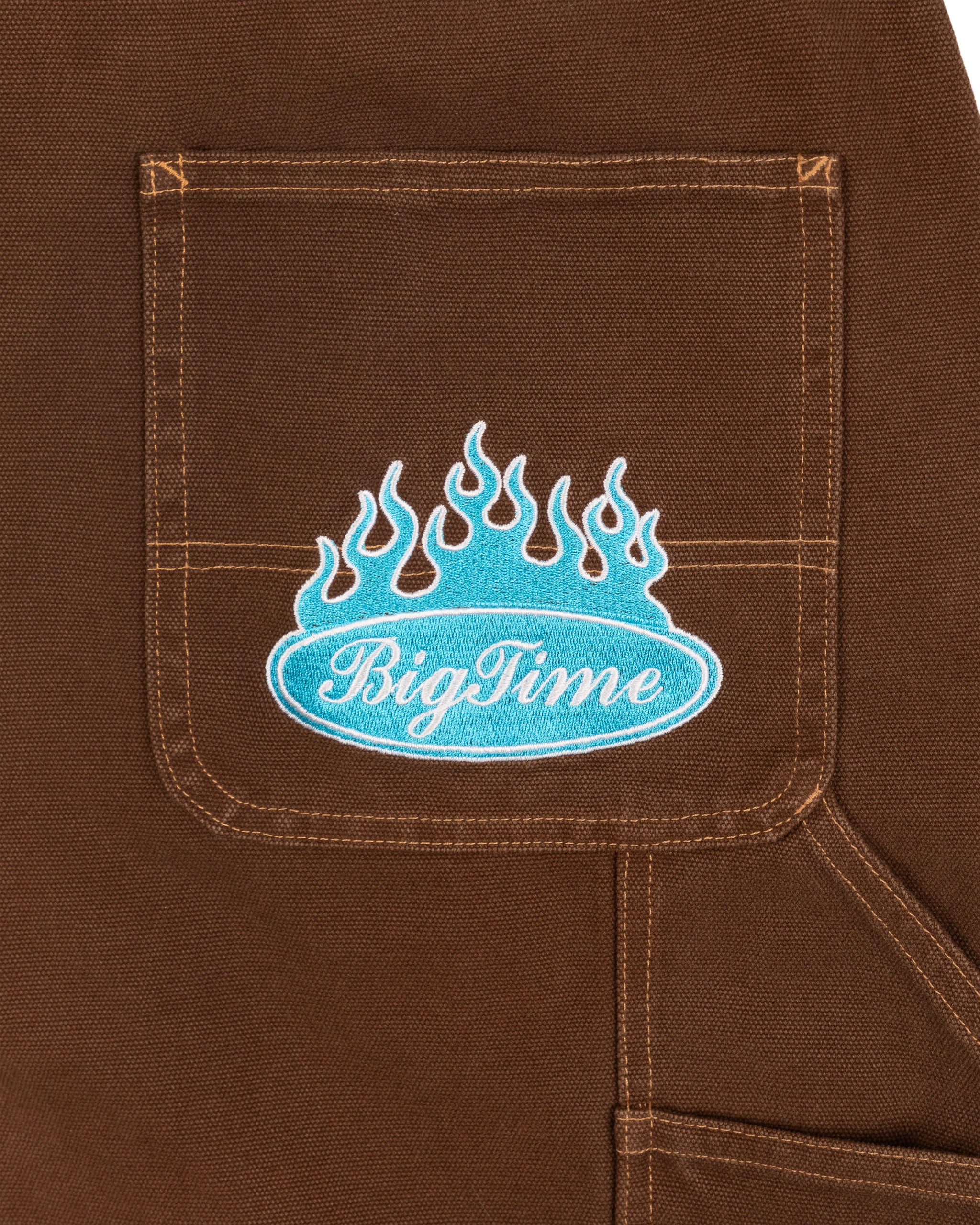 BIGTIME DOUBLE KNEE PANTS (WASHED BROWN)