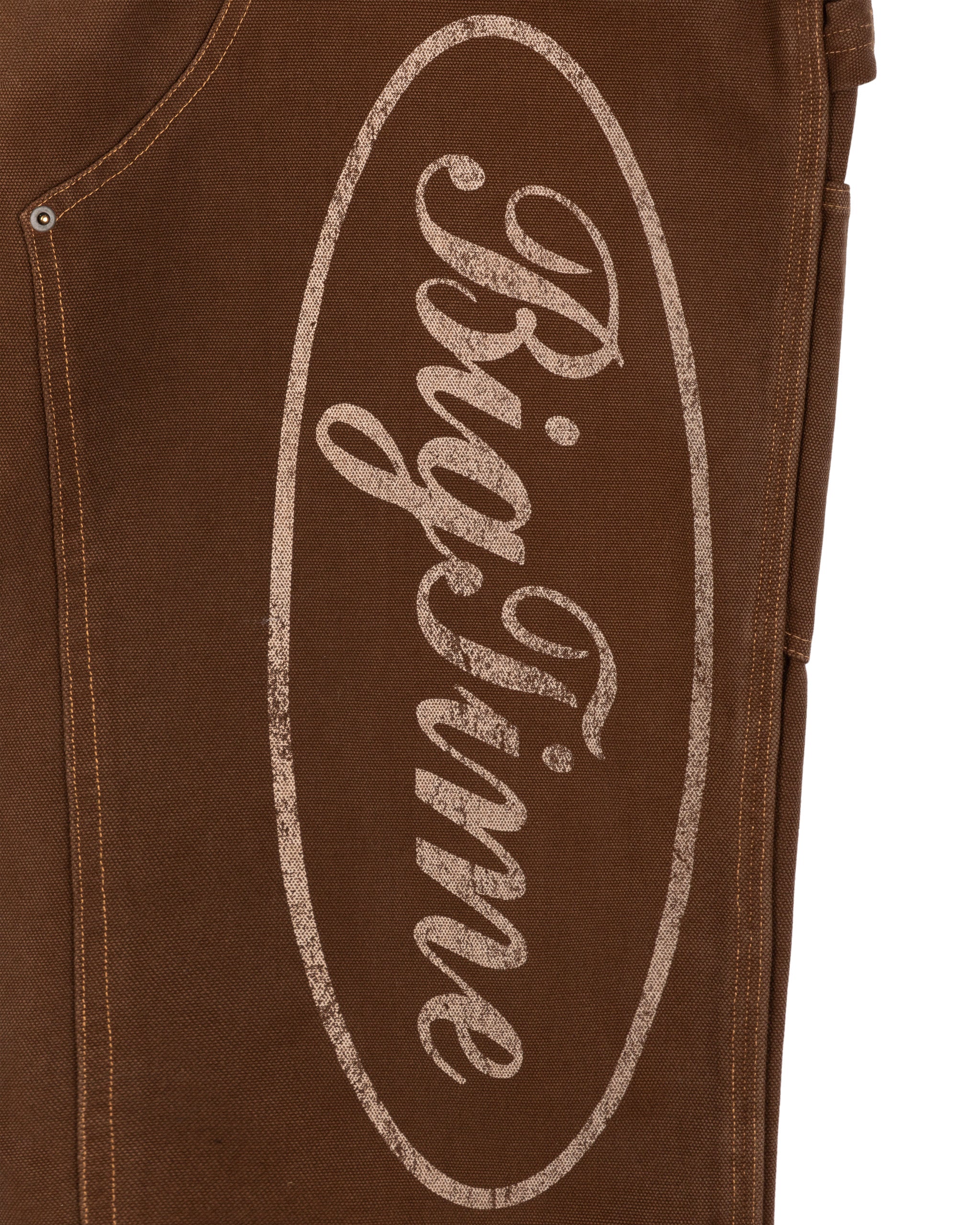 BIGTIME DOUBLE KNEE PANTS (WASHED BROWN)