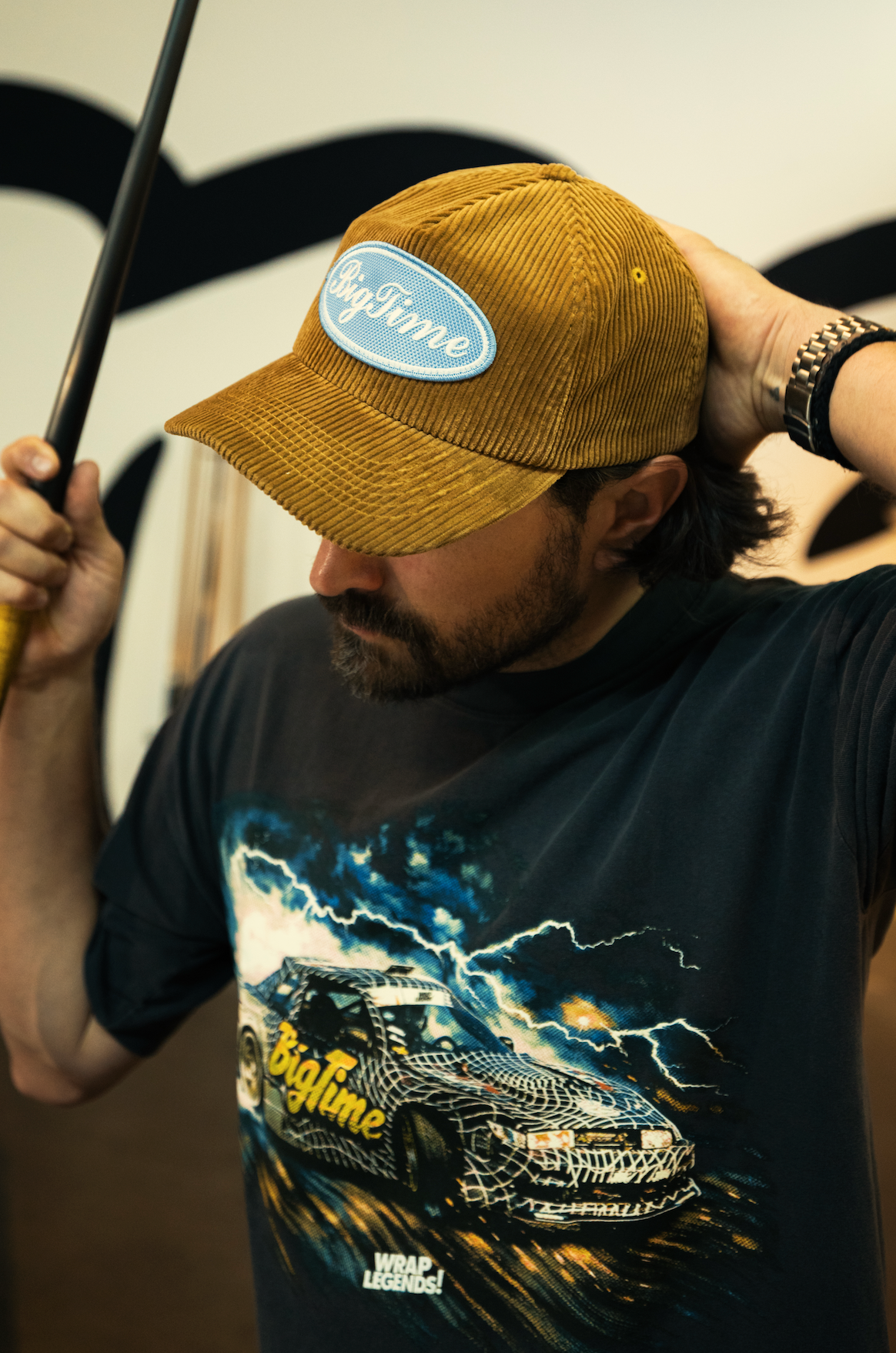 SCRIPT LOGO CORDUROY HAT