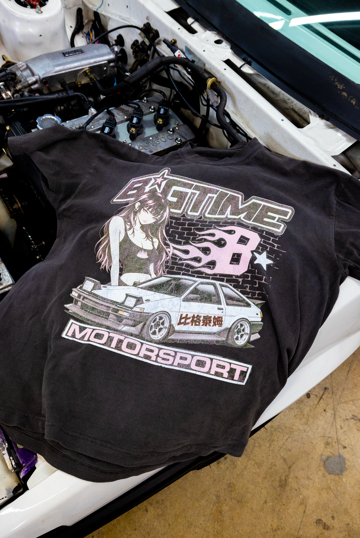 ANIME V5 TEE (VINTAGE BLACK)