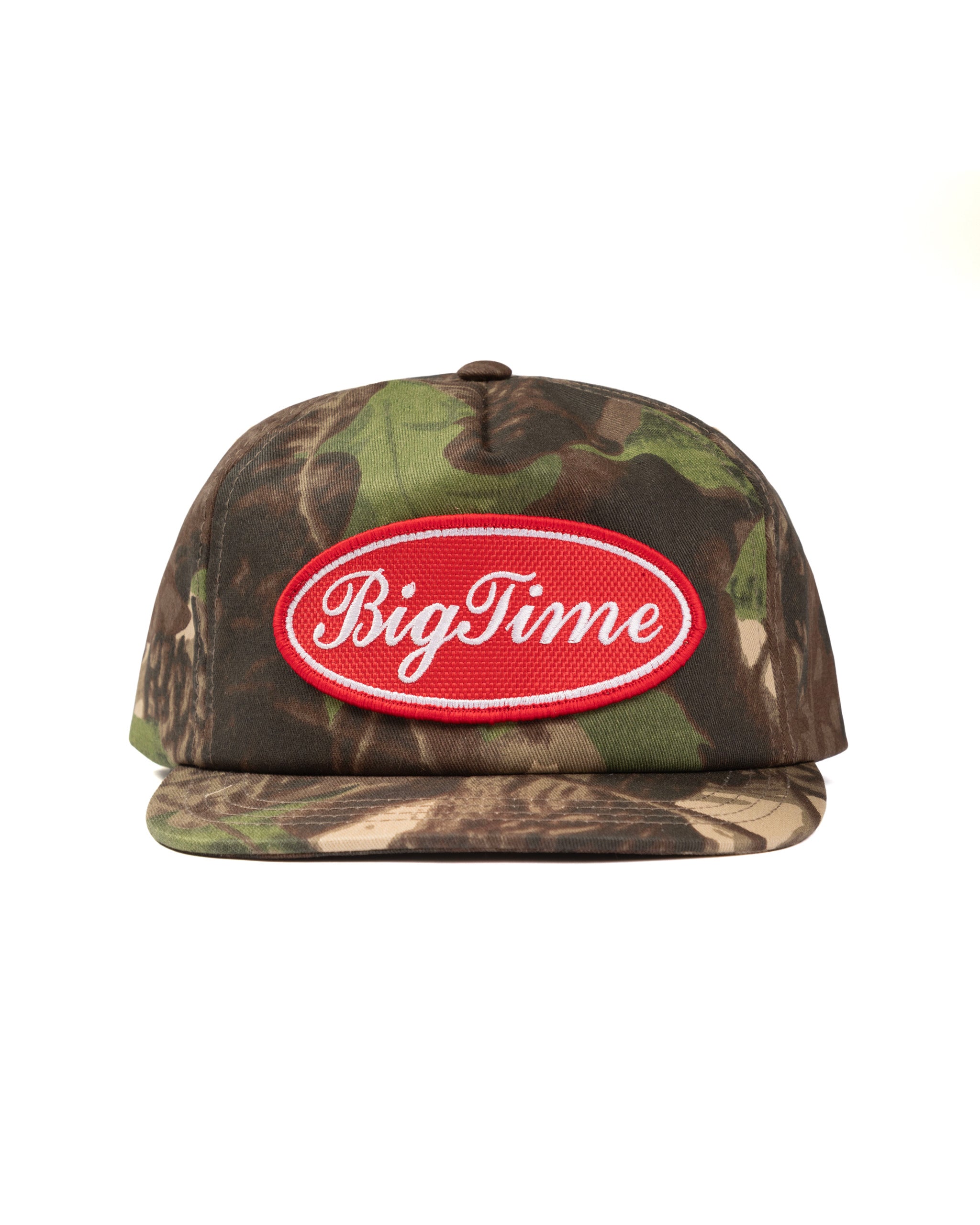 LOGO SCRIPT CAMO SHORT BILL HAT