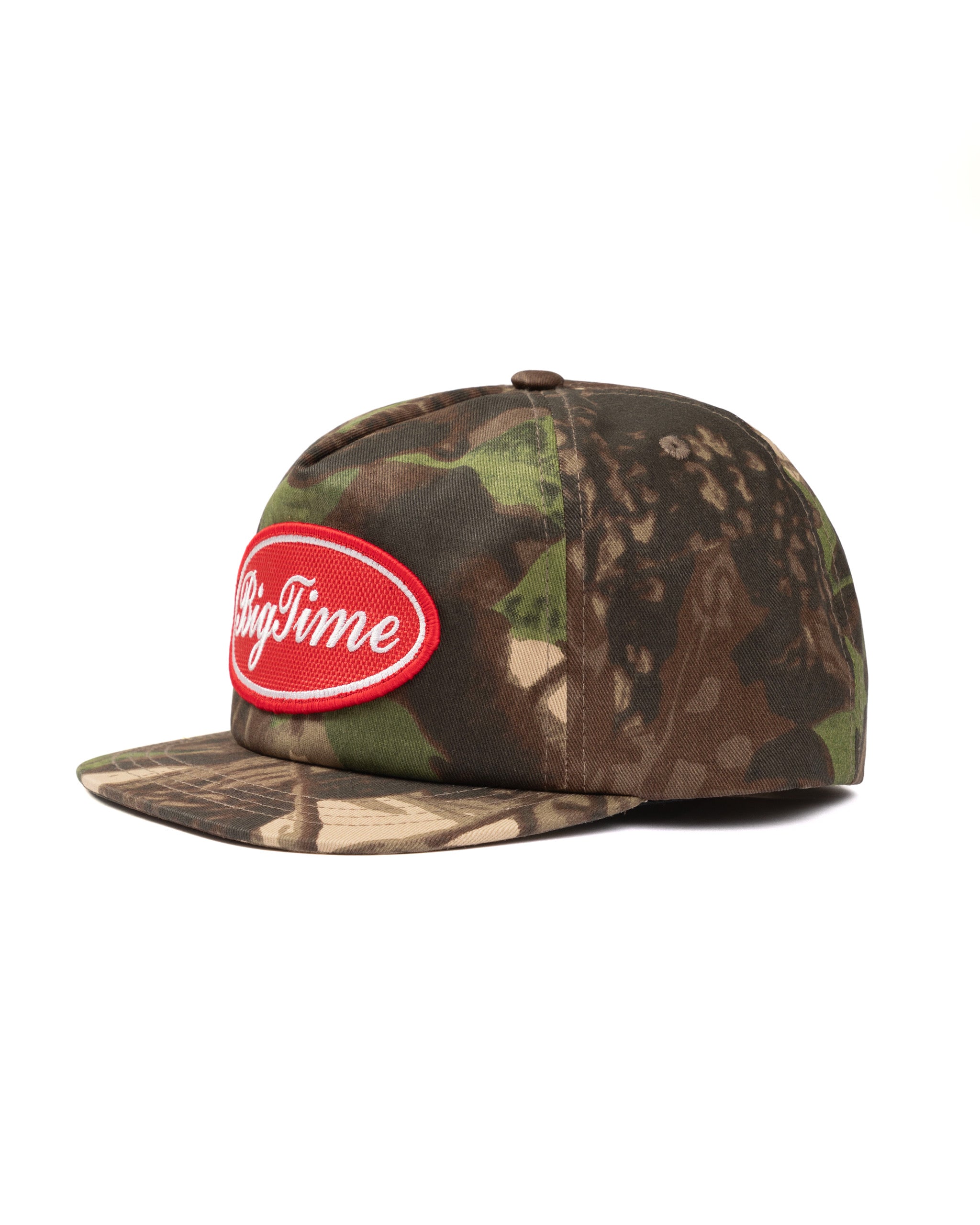 LOGO SCRIPT CAMO SHORT BILL HAT